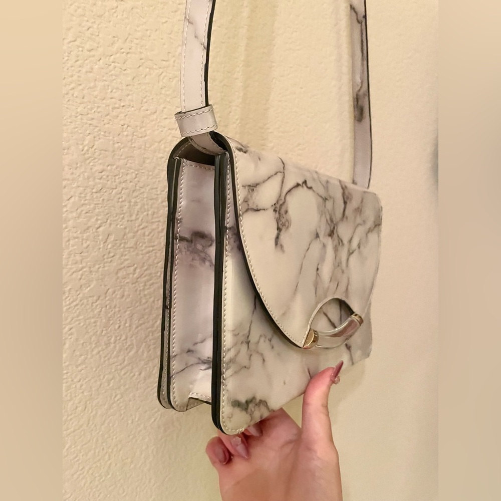 EUC Charlotte Olympia Newman Marble Leather Crossbody/Shoulder Bag & Comb Set - Picture 8 of 16